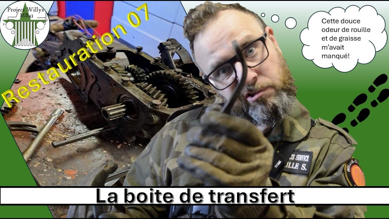 Restauration 07 - La boite de transfert - Willys MB