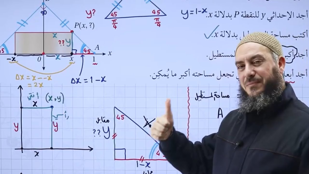 تطبيقات القيم القصوى ج17| علمي