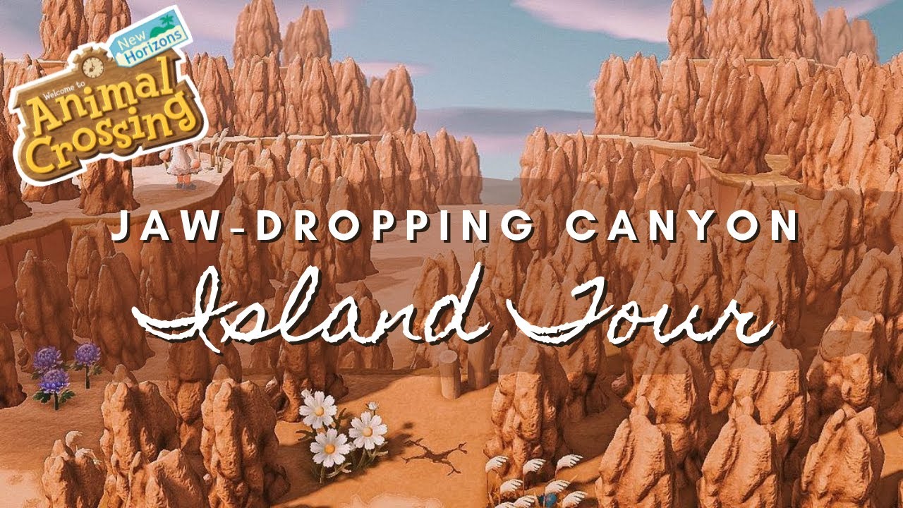 JAW-DROPPING CANYON ISLAND TOUR | Animal Crossing New Horizons