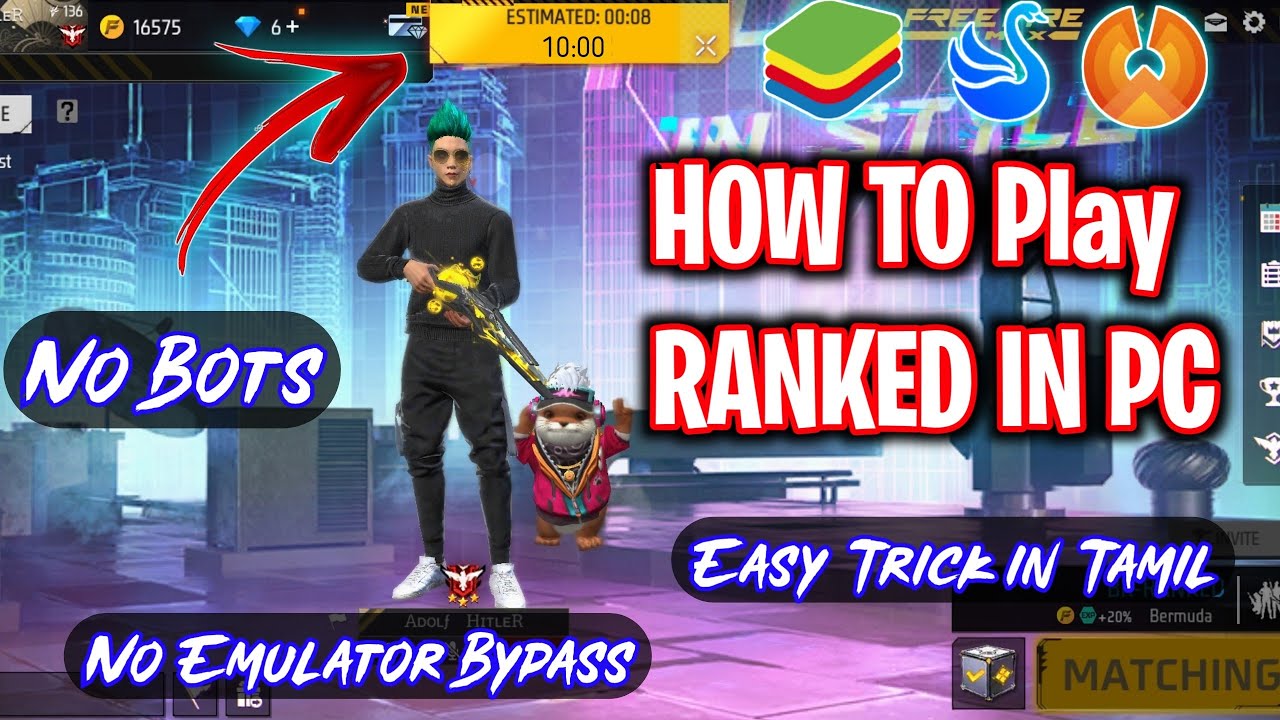 ‼️How to Start Ranked Match in PC Emulator or Phoenix OS in Tamil 💥 Matchmaking Problem solution