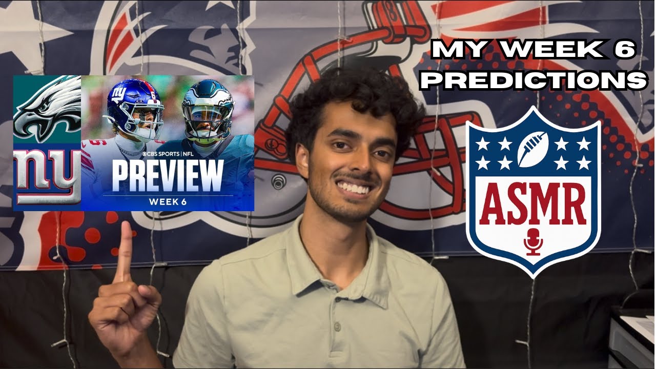 NFL ASMR — мои ЛУЧШИЕ прогнозы на 6-ю неделю?