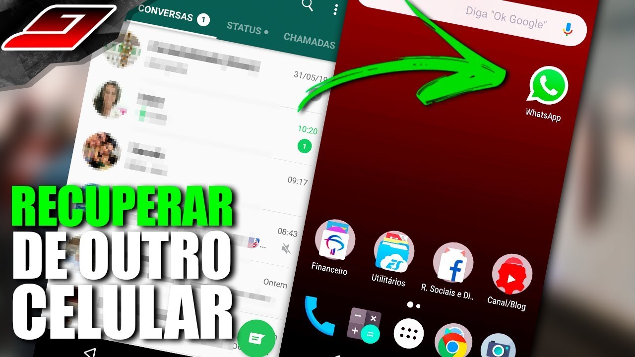 Recuperar CONVERSAS do WHATSAPP de OUTRO CELULAR