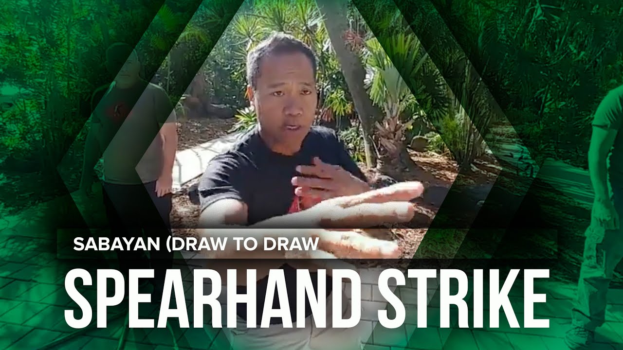 10.2 Distract your opponent with Spearhand strike | Filipino Martial Arts Sabayan (draw to draw)