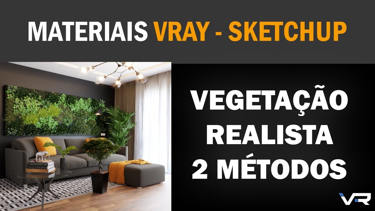 2 FORMAS DE CONFIGURAR VEGETAÇÃO VRAY SKETCHUP