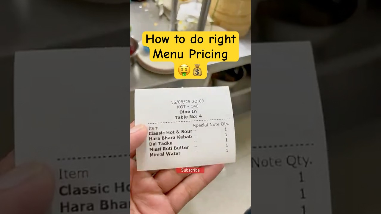 Day 292-How to do Menu pricing ? food costing & pricing strategy in food business #menupricing #food