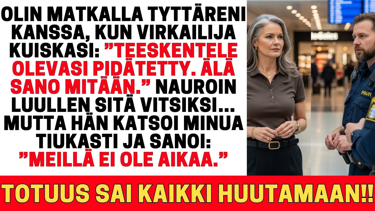 ”TEESKENTELE OLEVASI PIDÄTETTY”, KUISKASI VIRKAILIJA LENTOKENTÄLLÄ…