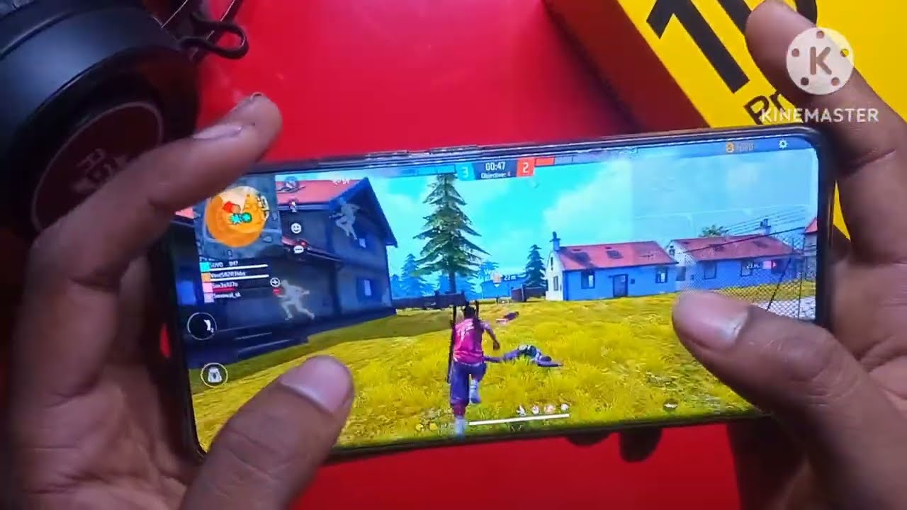 REALME 10 PRO PLUS FREEFIRE HANDCAM Gaming Test, MAX DPI + GAME TURBO SETTING, DIMENSITY 1080,
