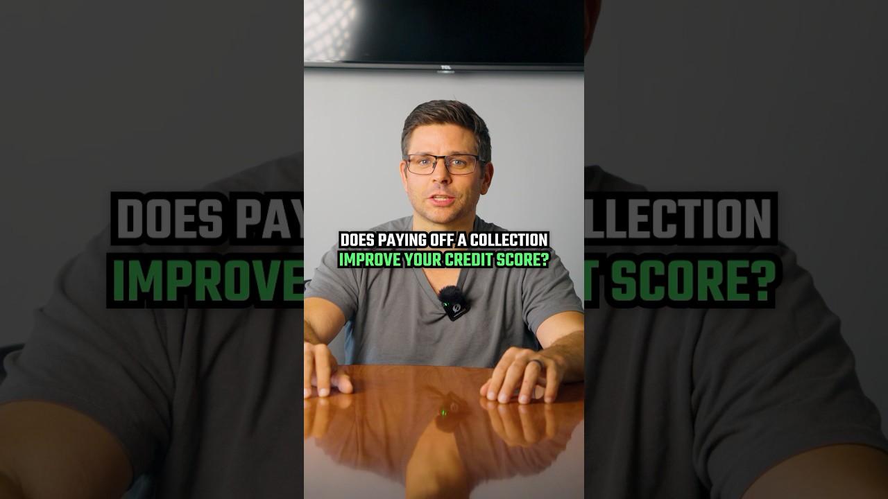Does Paying Off a Collection Improve Your Credit Score? #credit #creditscore #debtcollection