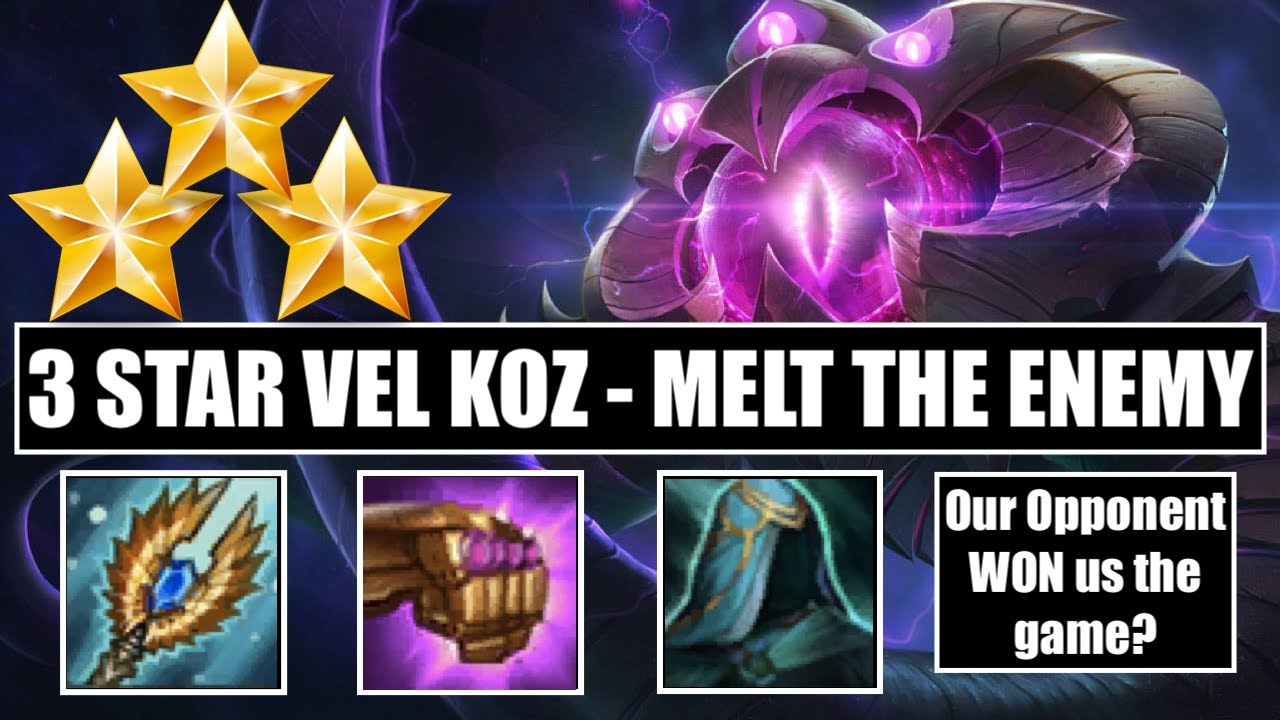 TFT Guide: INSANE ENDING - 3 STAR VEL KOZ - AN OPPONENT WON US THE GAME?? - 250 subscriber special