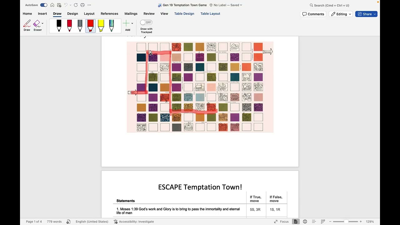 Genesis 19 Active Teaching ideas Temptation town