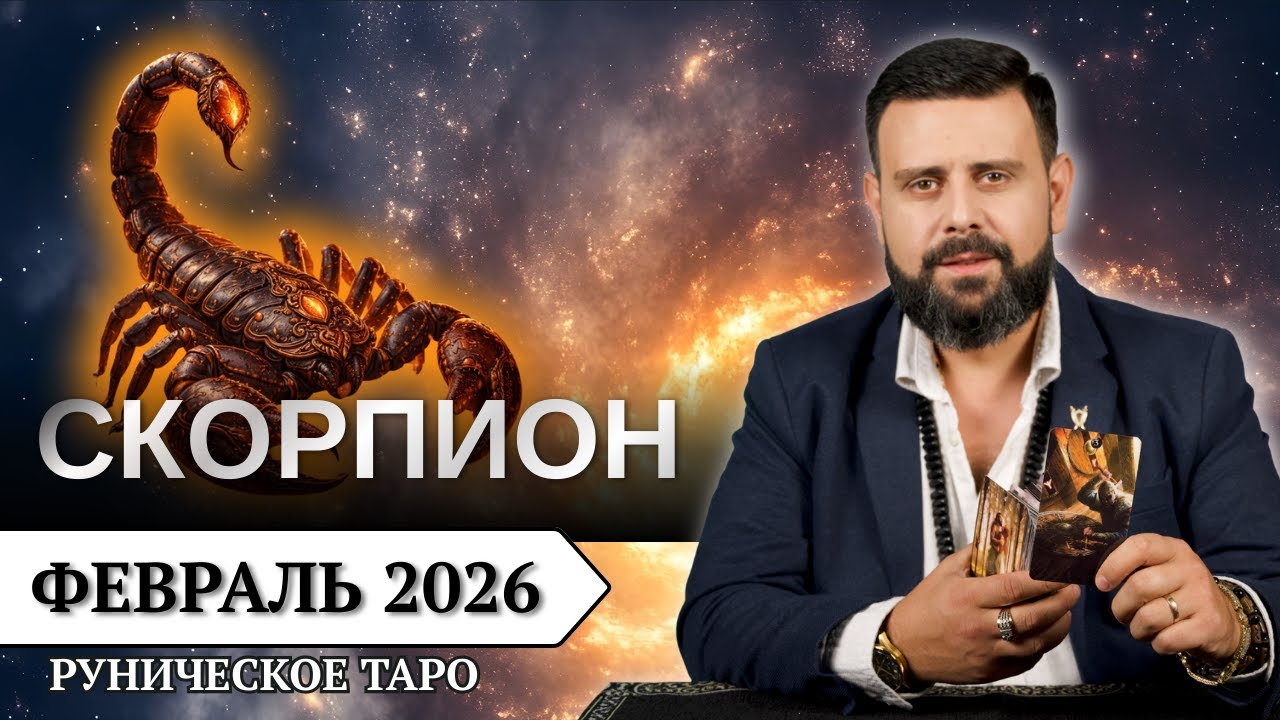 СКОРПИОН ♏️ ФЕВРАЛЬ 2026 &mdash; Что подскажут руны? | Таро прогноз от Шоты Арджеванидзе