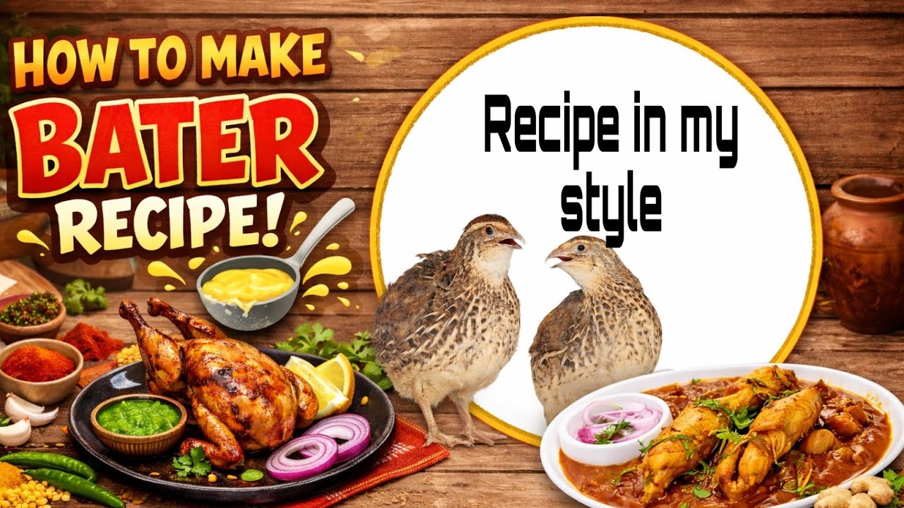 Bater Recipe | Soft & Juicy Quail Curry at Home | Step-by-Step Easy Method