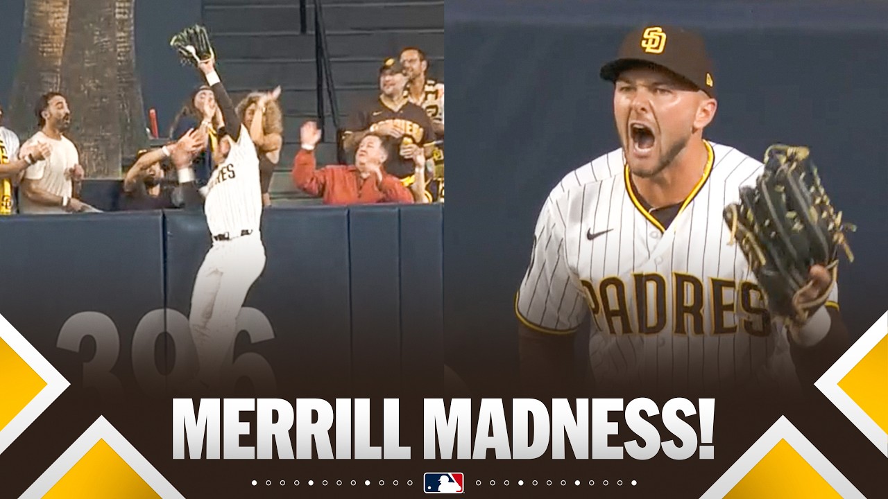 SZALEŃSTWO MERRILLA! Jackson Merrill kradnie home runa Padres! 😱 | Najważniejsze momenty MLB