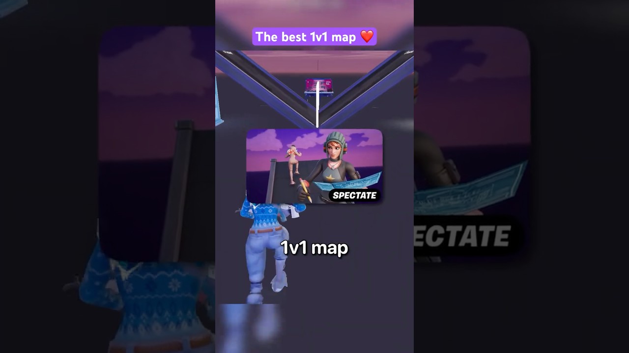 The best 1v1 spectate map in Fortnite ❤️🔥 #shorts #fortnite