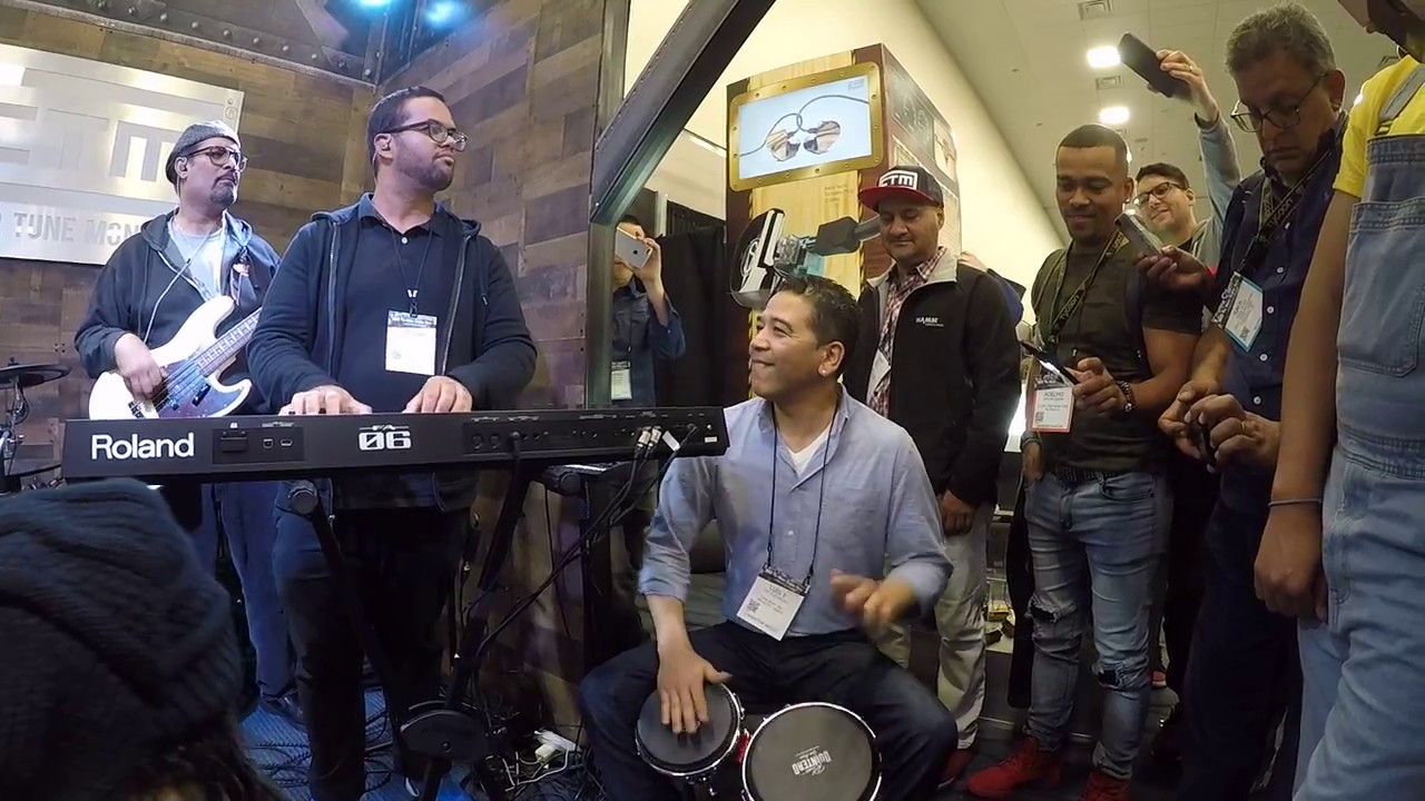Los Malandros De la Salsa - Namm Show 2018 - Roberto Quintero - Luis Quintero - Bongos -