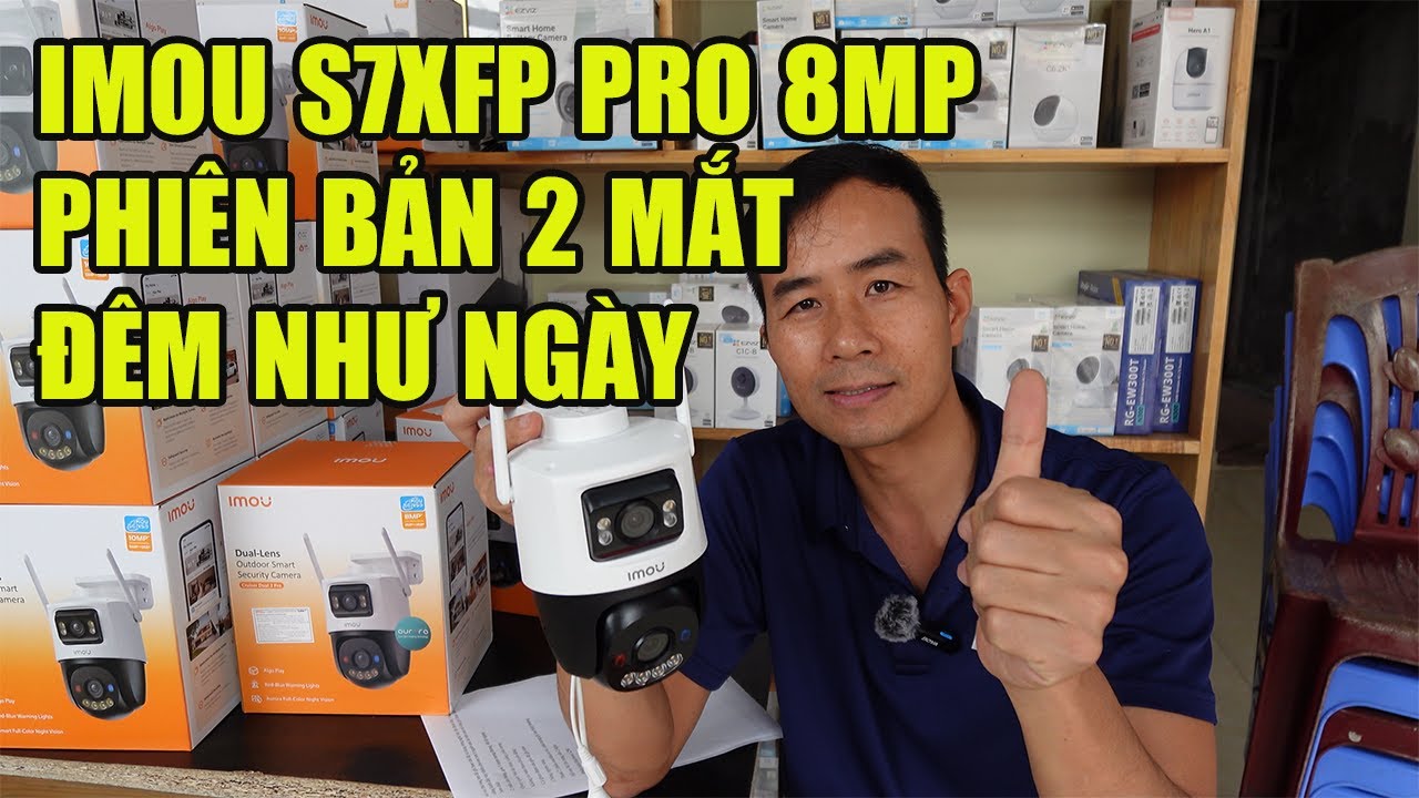CAMERA WIFI IMOU S7XFP PRO 8MP - BẢN 2 MẮT ĐÊM NHƯ NGÀY
