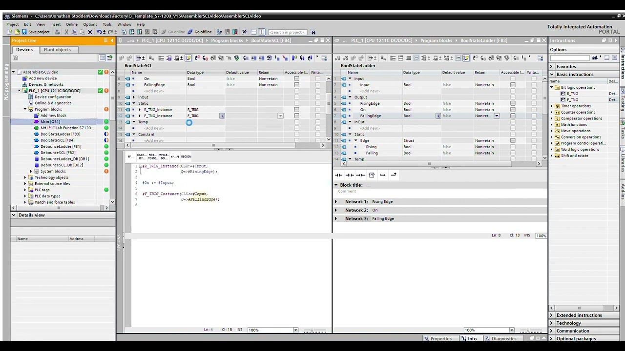 TIA Portal SCL Example (Part 2)