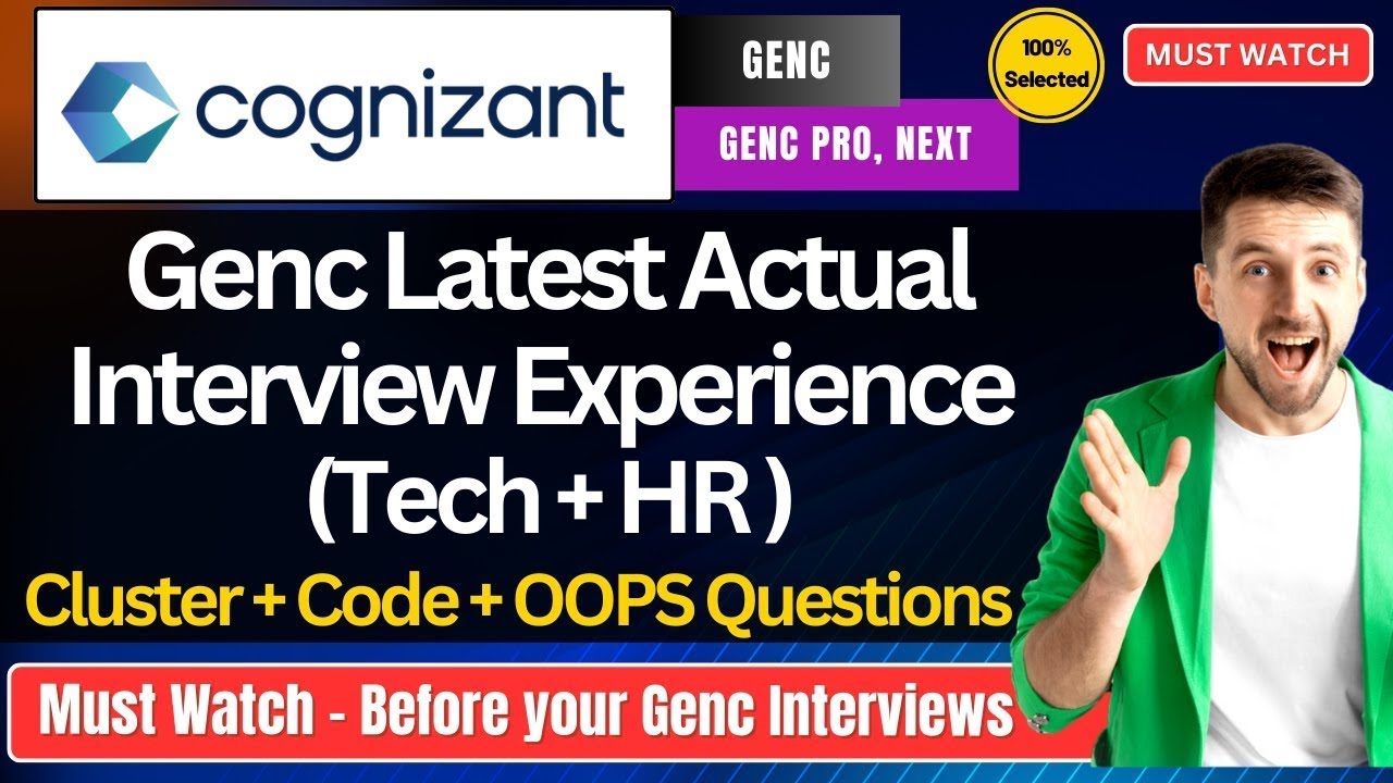 🔥Опыт собеседований Cognizant GenC, Next и Pro | Вопросы для технических и HR-интервью Cognizant ...