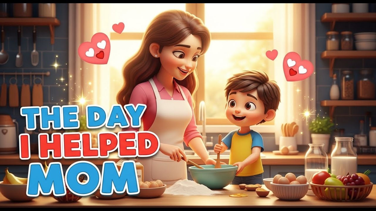 👦The Day I Helped Mom 🏠 | moral stories for kids | kids videos for kids