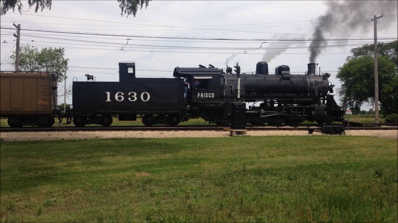 Frisco 1630 Great Whistle at Olson Road 6/18/16 (Before Truck Failure)