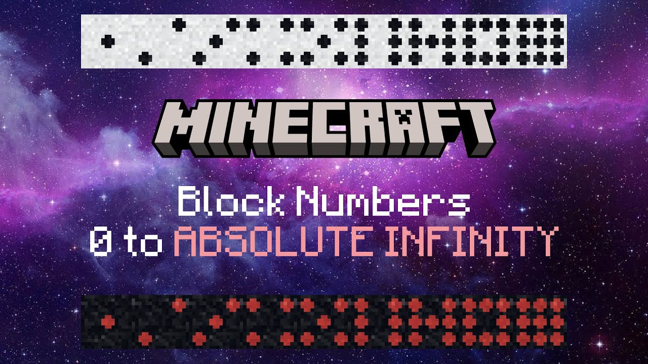 Minecraft Block Numbers 0 TO 𝐀𝐁𝐒𝐎𝐋𝐔𝐓𝐄 𝐈𝐍𝐅𝐈𝐍𝐈𝐓𝐘 (PART 1/2)