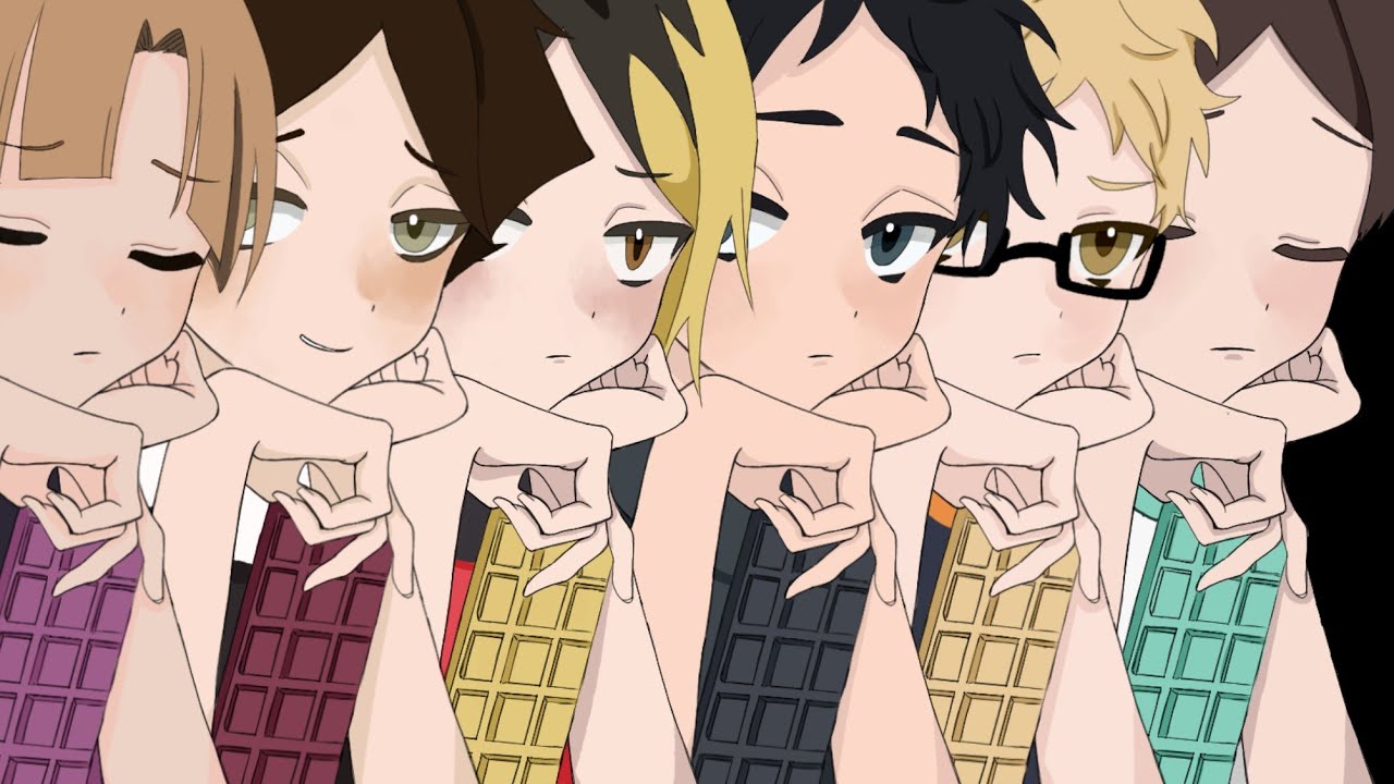 [手描き] [ハイキュー][無気力組6人でラプラスショコラ]