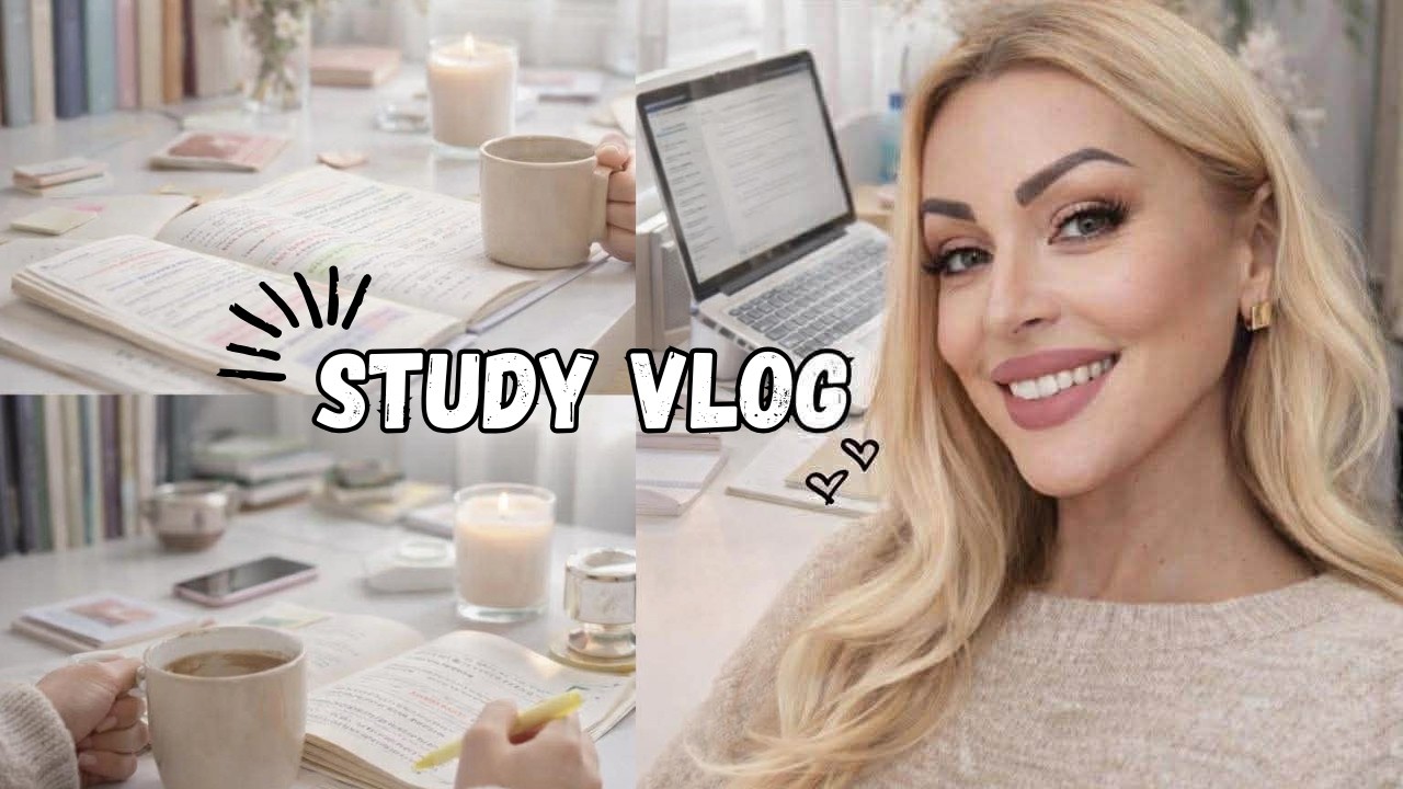 Study Vlog 📚 Una giornata di studio con me | Appunti e il metodo per prendere 30 agli esami 🎓✨