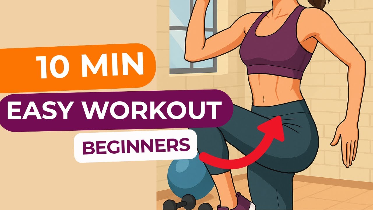 Easy home workout | For beginners | No impact | HIIT 10 minutes