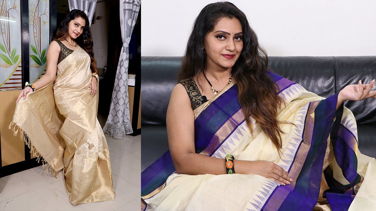 Uppada Sarees Collections @ Wholesale Price Ft Sri Veera Ganesh Handlooms || Naveena Vlogs