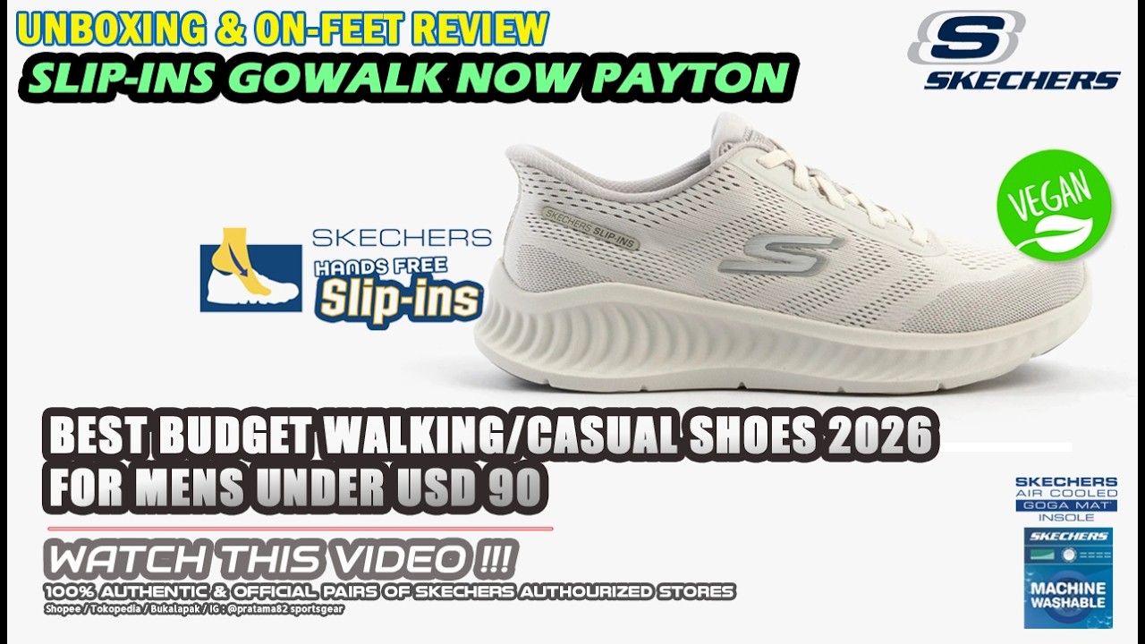 SKECHERS SLIP-INS GO WALK NOW PAYTON KNIT MENS CASUAL SPORT WALKING SHOES 100% ORIGINAL 216375-WGY