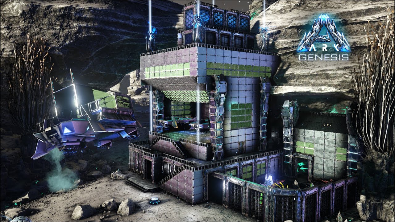 ARK: Genesis Lunar Biome - Hover Skiff Space Station (Speed Build)