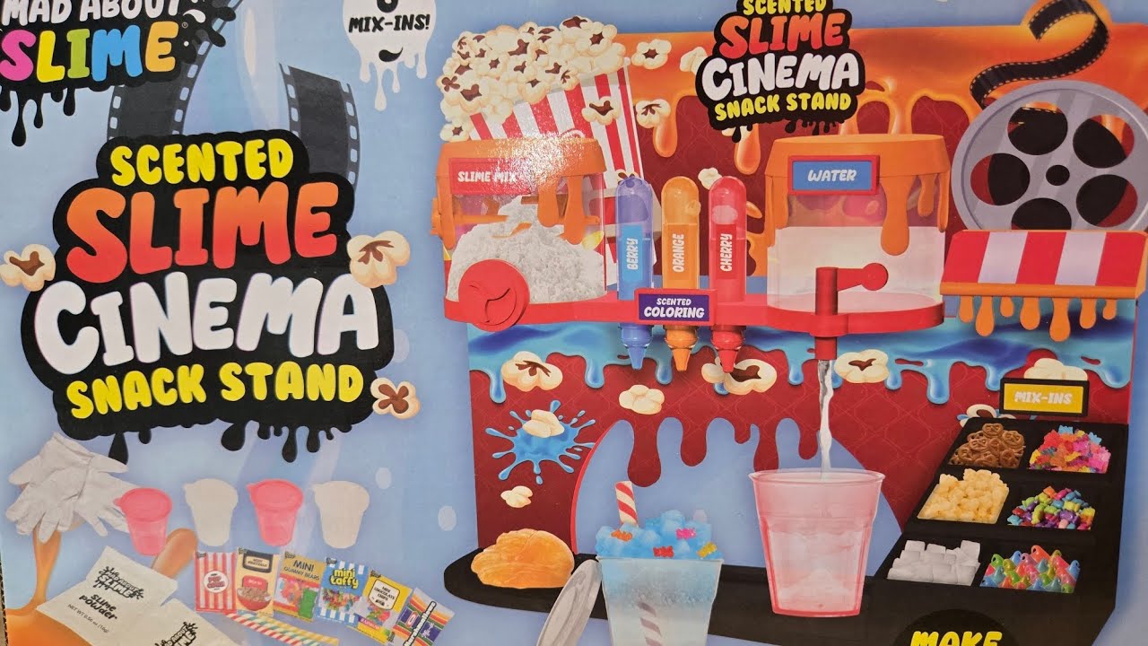 Slime Cinema Snack Stand! 🍿 🍬 🎬  { ASMR Satisfying }