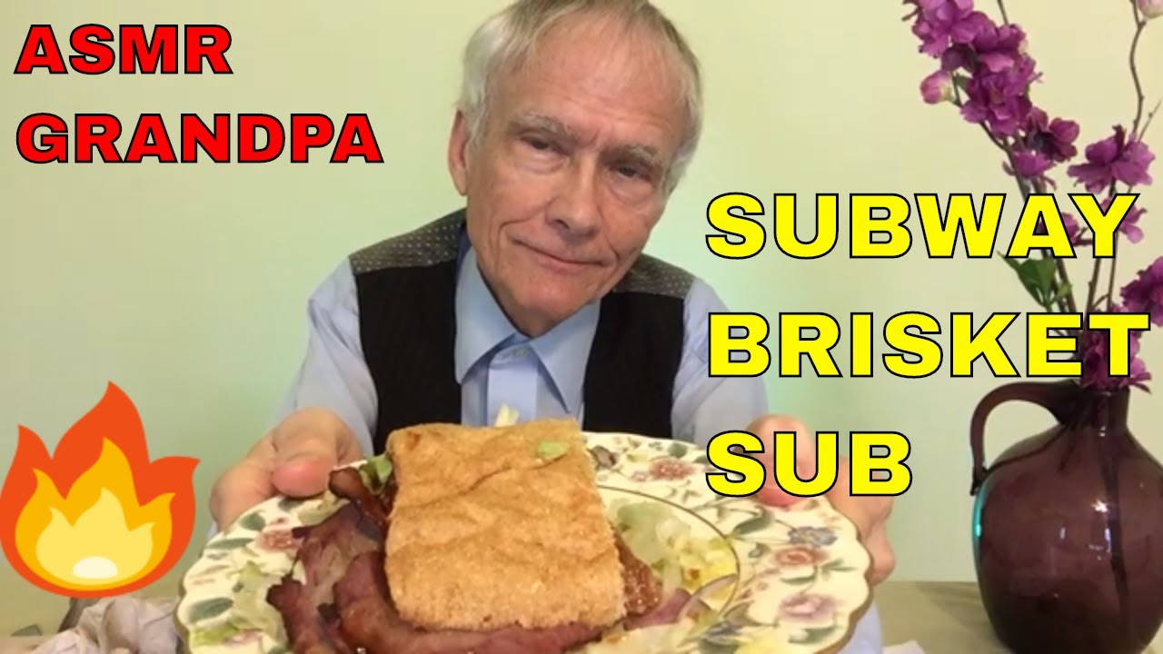 Subway Pit-Smoked Brisket Sub  [ASMR]