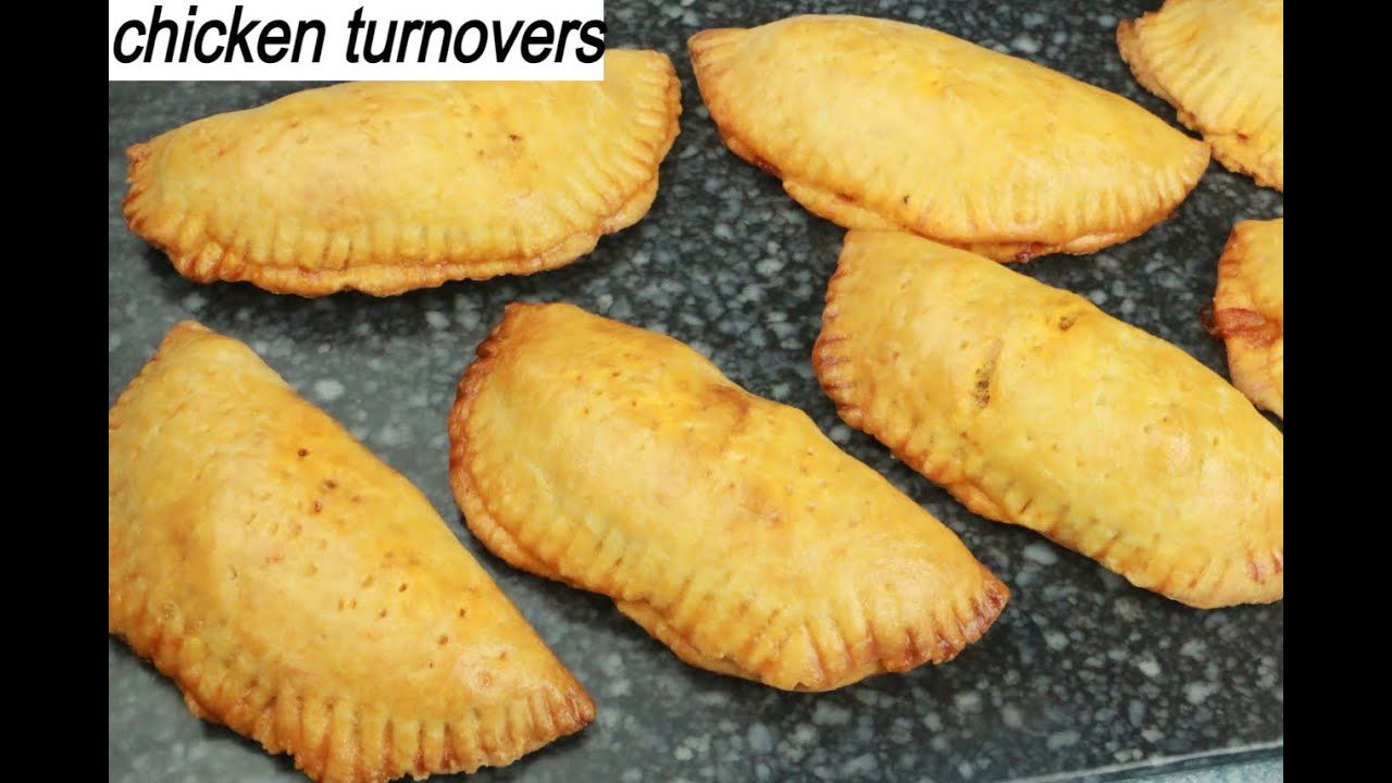 CRISPY CHICKEN TURNOVERS WITH HOME MADE PASTERY DOUGH WITHOUT BUTTER!