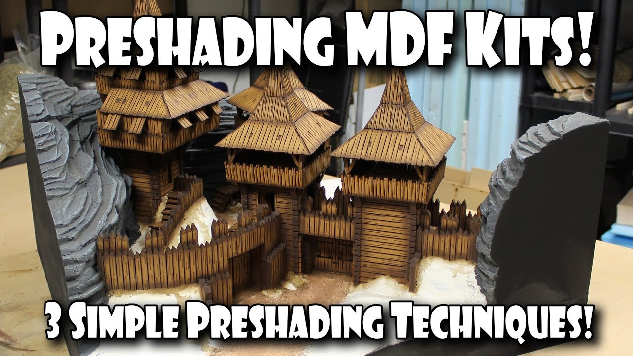 Preshading MDF Terrain Kits!