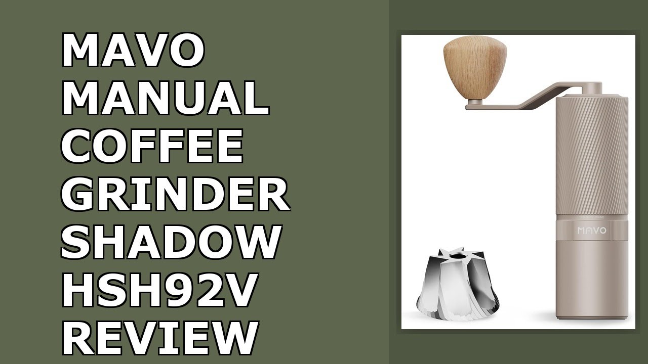 MAVO Manual Coffee Grinder, Shadow Wand Hand Coffee Grinder, Capacity 25g with CNC Review