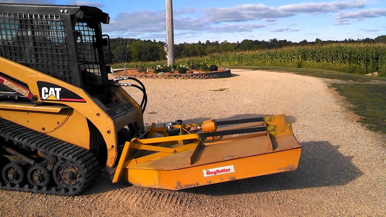 Homemade skid steer brush hog
