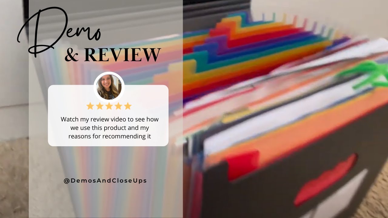 Review - Efficiency and Organization with the 24 Pockets Expanding File Folder!
