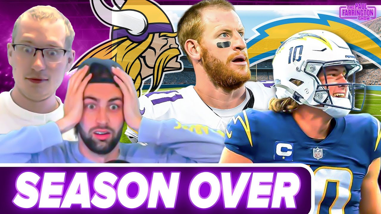 SEASON OVER: Vikings EMBARRASSED by Chargers, Carson Wentz flops, I'm done with this | NFL Week 8