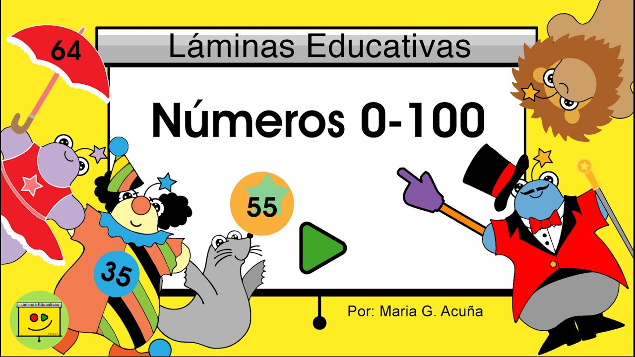 Números 0-100. Learn & Teach Numbers 0-100 in Spanish in a Circus FUN way!