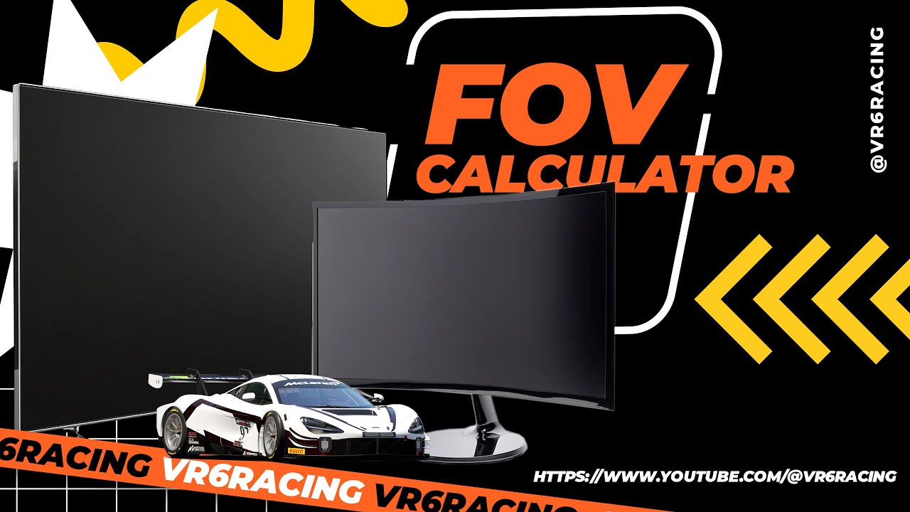 Sim racing FOV calculator is an online tool that helps you determine the correct Field of View (FOV)