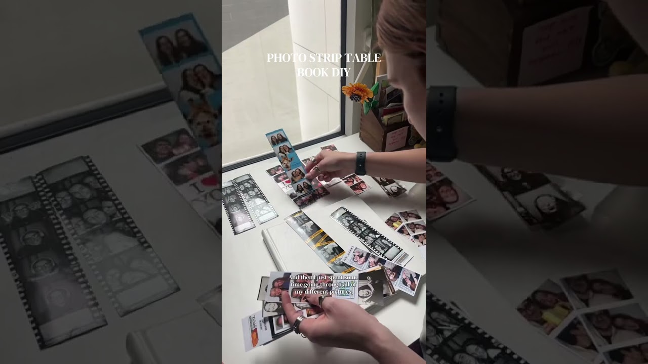 a fun diy to try if you want to display your photo strips! 📸🥹🫶🏻 #photostrip #photobook
