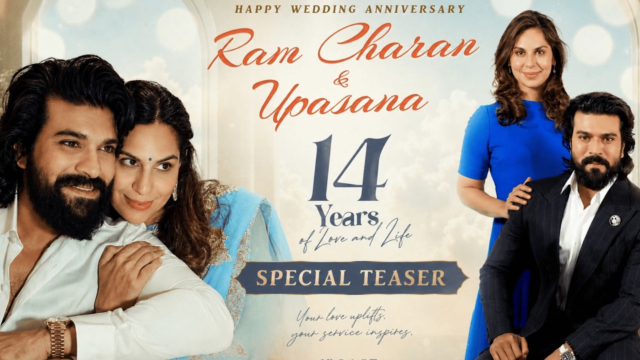 Ram Charan & Upasana Konidela Wedding Anniversary Special Teaser ❤️ | Peddi | Snehith Media