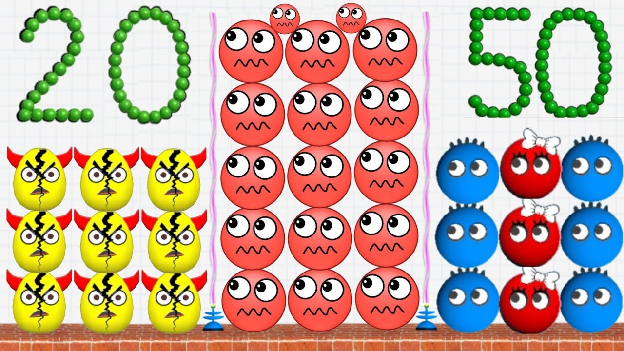 3&times;3 Games Competition 👹 Hide Ball 🆚 Lucky Balls 🆚 huggy story 2048 Gameplay part 11