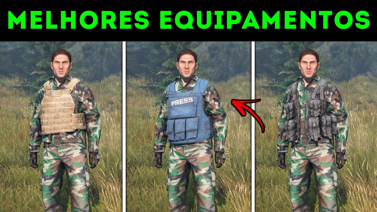 OS MELHORES COLETES E CAPACETES DO DAYZ (Lista completa)