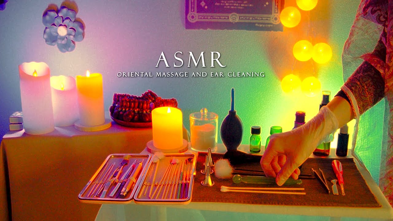 [ ASMR ロールプレイ ]　マッサージと耳掃除　オリエンタルエステ