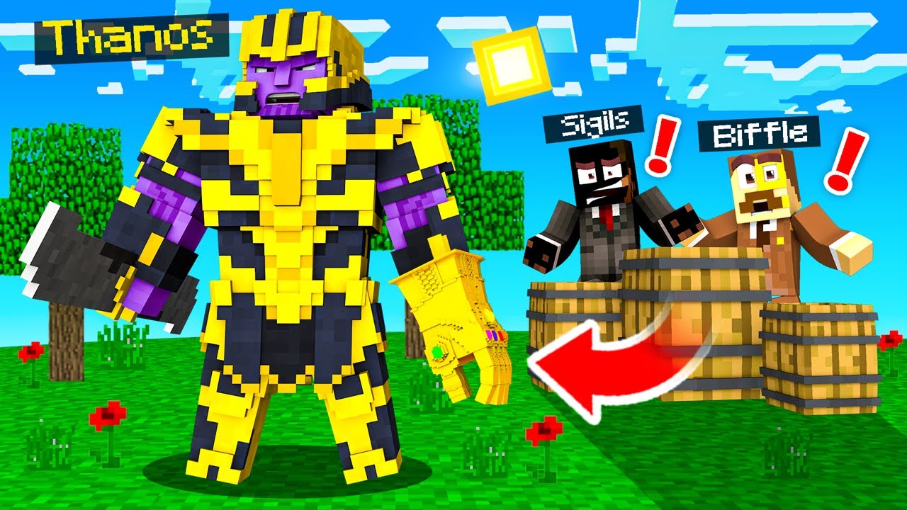 HIDE from THANOS in Minecraft (Hide and Seek)