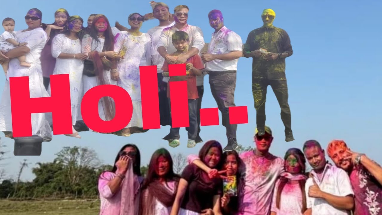 Holi ma banga bridge jake party or Holi manaya||video aane ma late hogaya #holi#party 