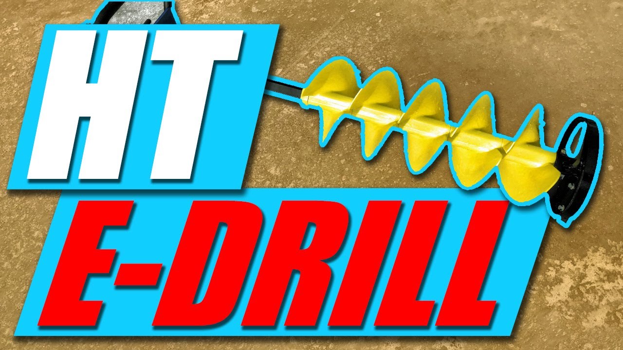 Testing out the all new HT E-Drill - Ice Auger