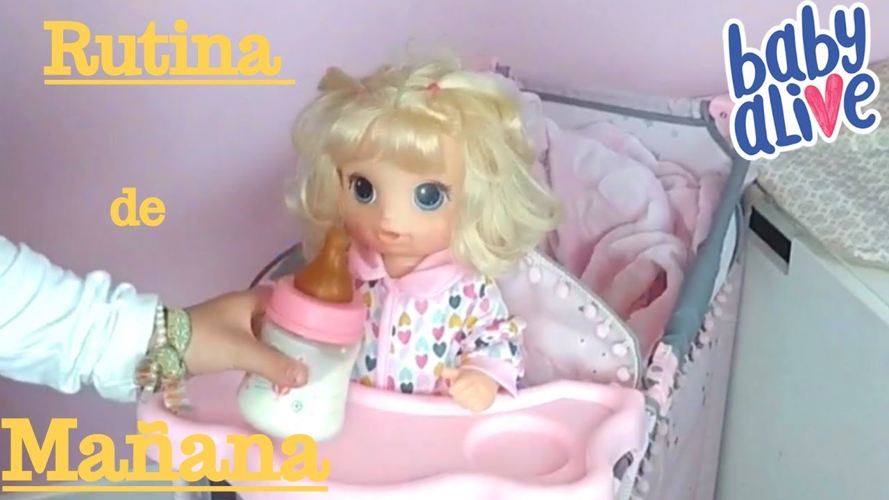 Rutina de mañana para ir a la escuela de mi Baby Alive Alicia